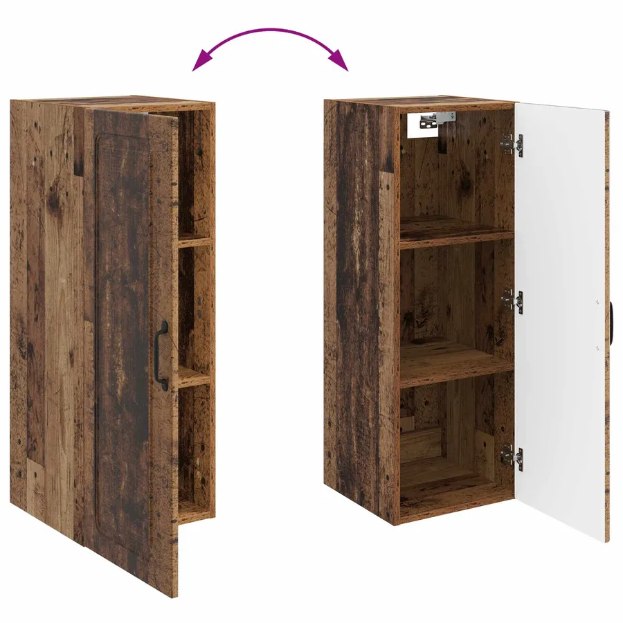 Armoire Murale Bois ancien 33 x 34,5 x 90 cm Bois d'ingénierie - 8