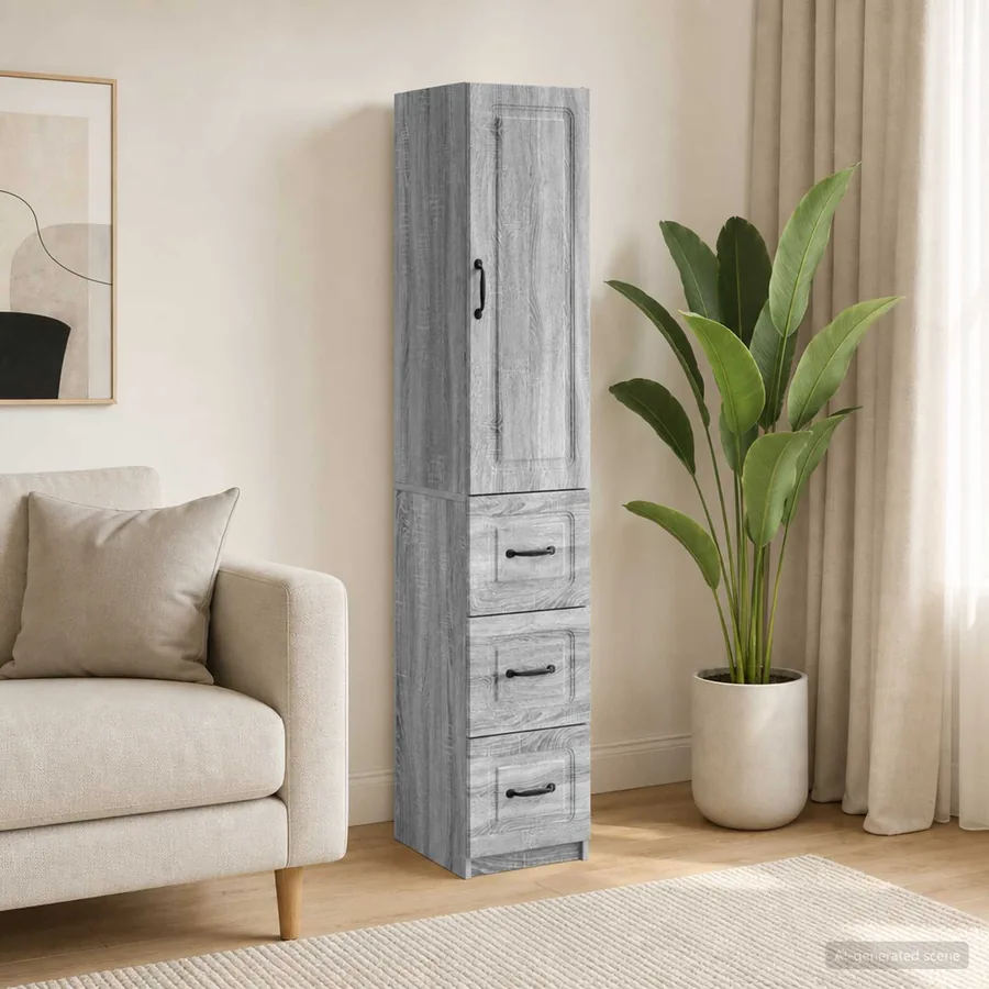 Ensemble de Meubles 2 pcs Sonoma gris 33 x 34,5 x 87 cm