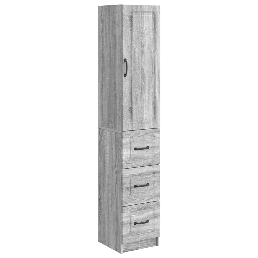 Ensemble de Meubles 2 pcs Sonoma gris 33 x 34,5 x 87 cm - 2