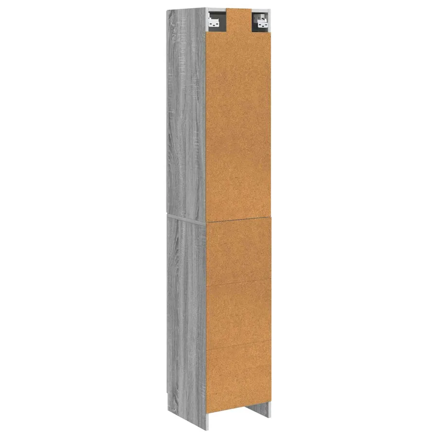 Ensemble de Meubles 2 pcs Sonoma gris 33 x 34,5 x 87 cm - 7