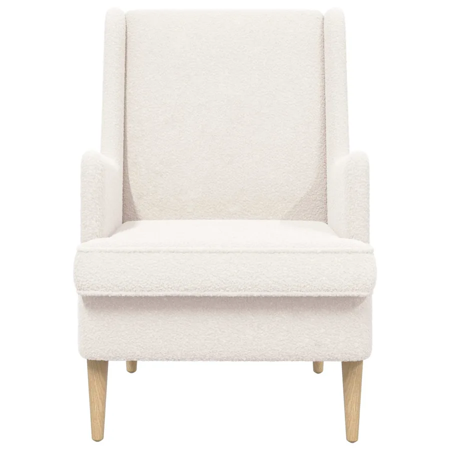 Fauteuil Crème Bouclé - 4
