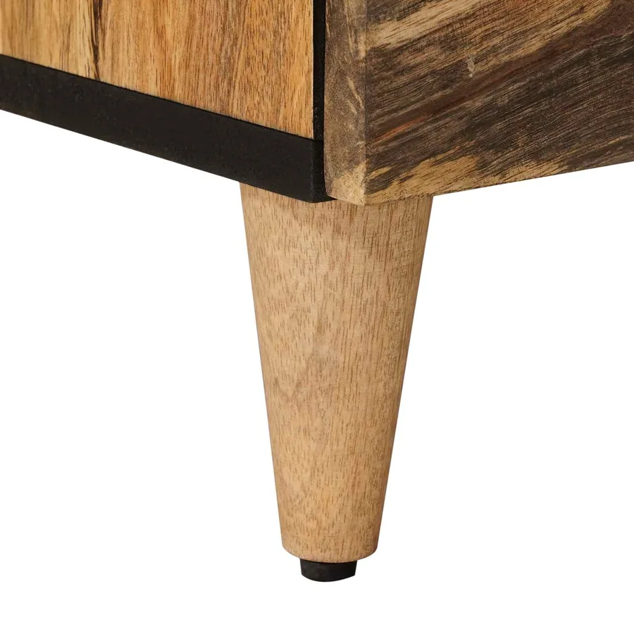 Meuble TV Naturel 70 x 33 x 46 cm Bois de mangue massif - 8