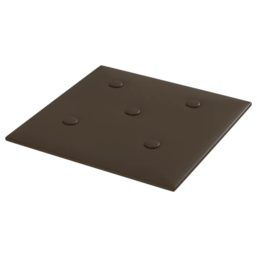 Tête de lit murale 12 pcs Marron 30 x 30 cm Simili cuir - 2