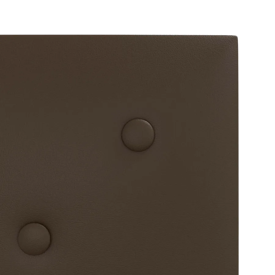 Tête de lit murale 12 pcs Marron 30 x 30 cm Simili cuir - 5