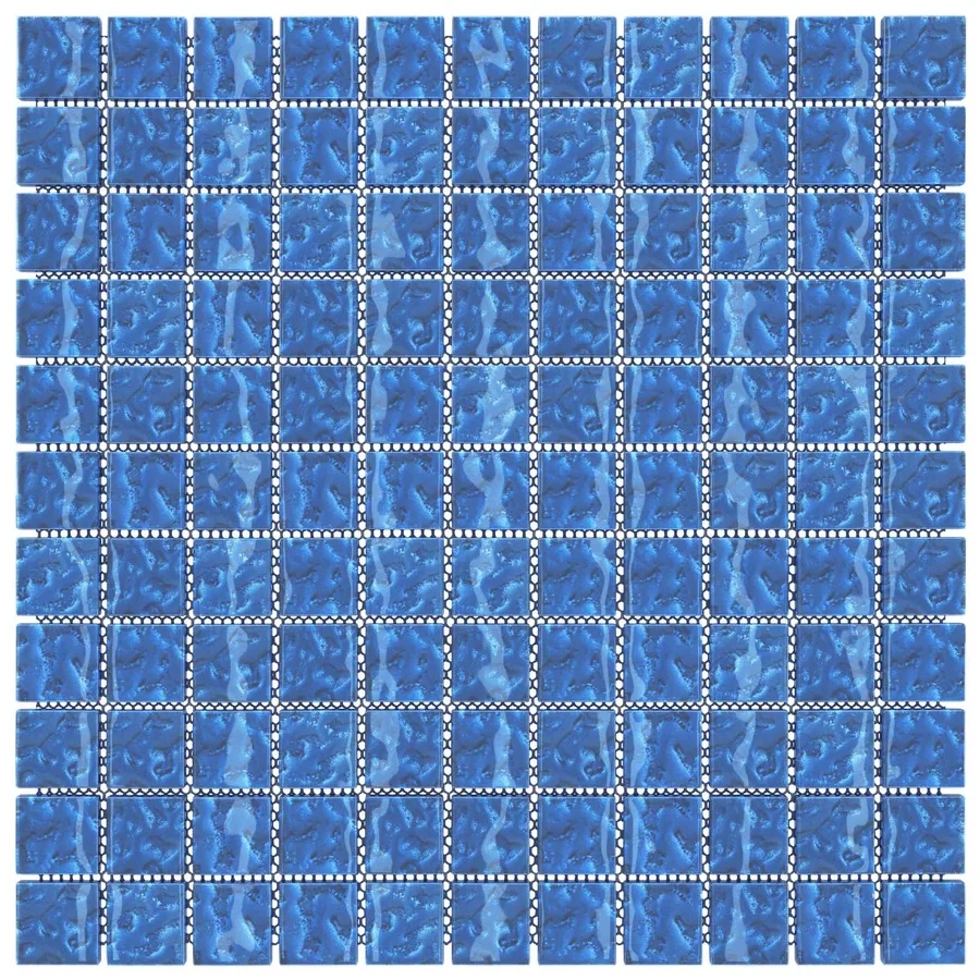 Carrelage en mosaïque 11 pcs Bleu 50 x 50 cm Verre - 3