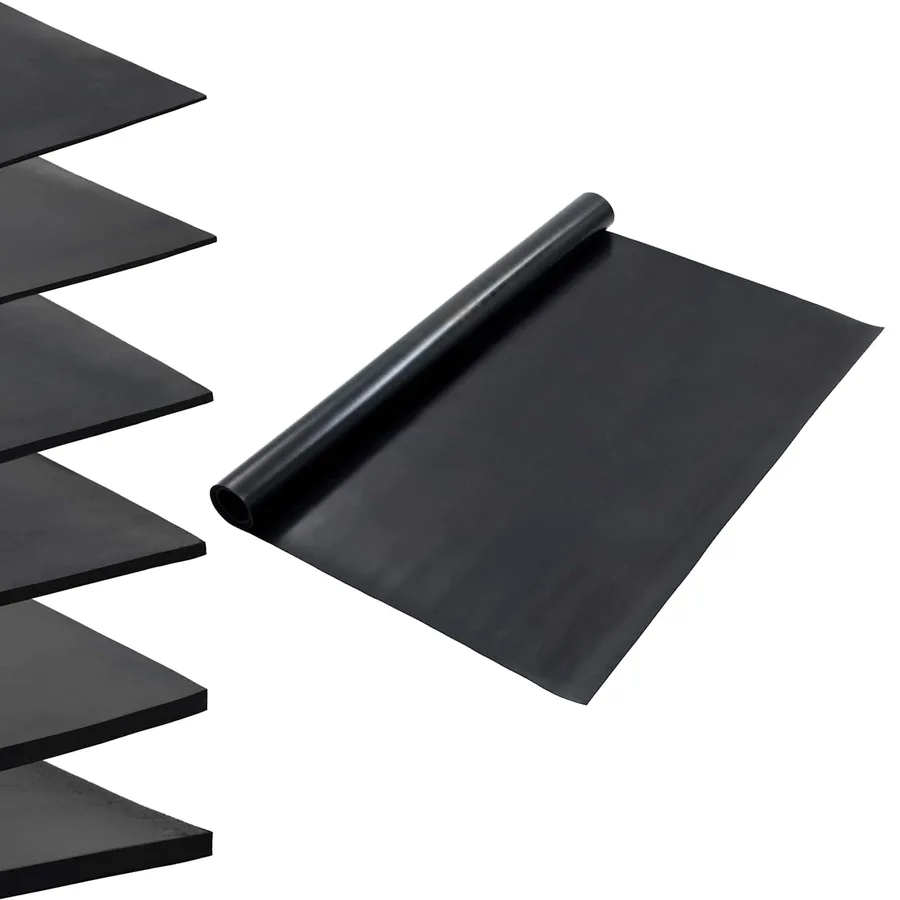 Tapis de sol Noir 1,2 x 2 m Caoutchouc - 2