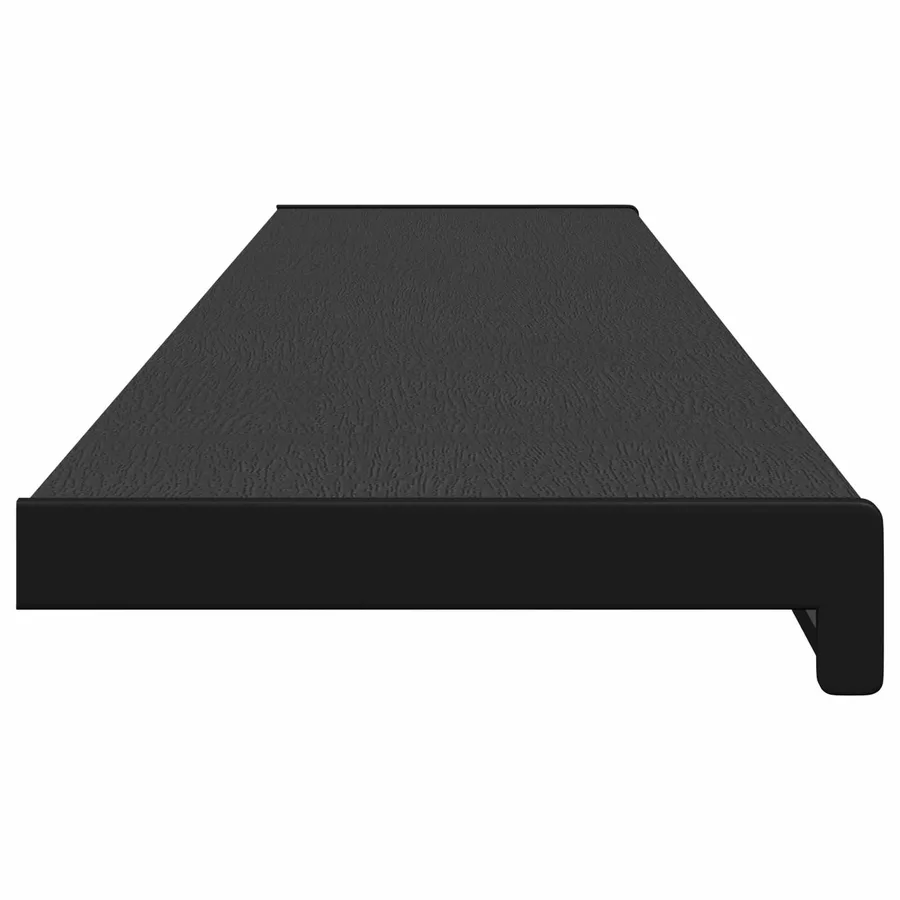 Appui de fenêtre Noir avec grain de bois 120 x 25 x 4,5 cm PVC - 6