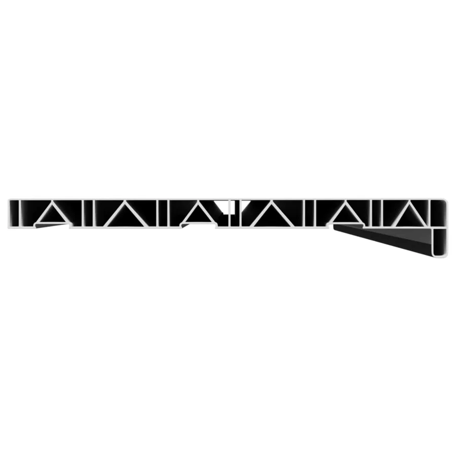 Appui de fenêtre Noir avec grain de bois 140 x 35 x 4,5 cm PVC - 4