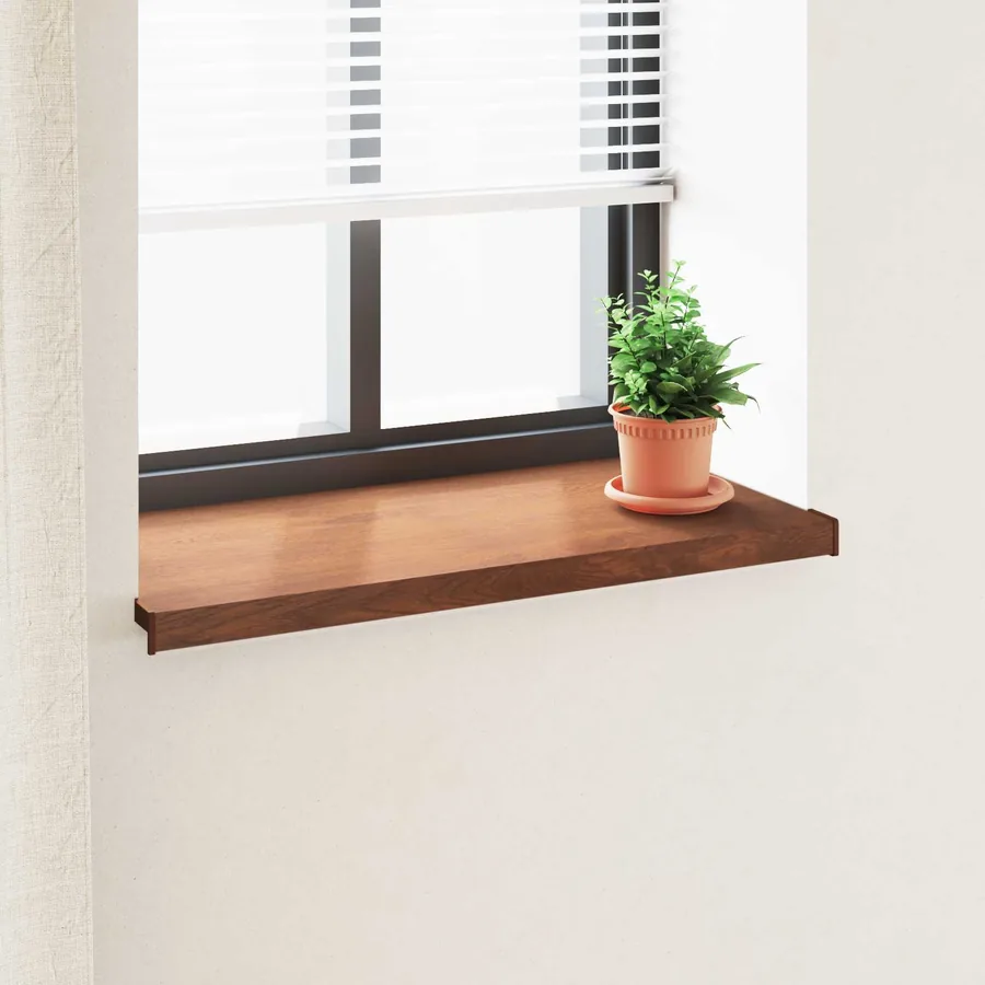 Appui de fenêtre Bois marron 80 x 45 x 4,5 cm PVC