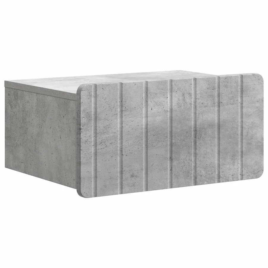 Cabinet de chevet mural 2 pcs Gris béton 49 x 34,5 x 24 cm - 5