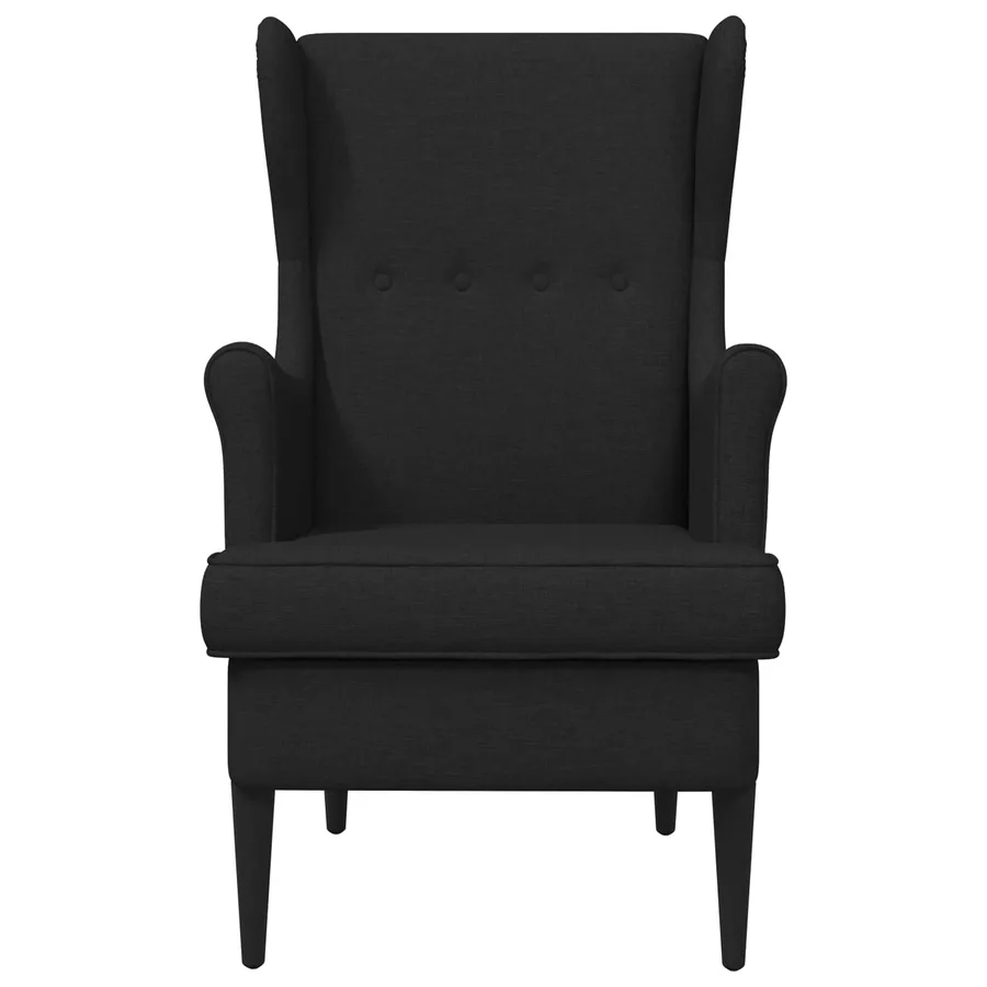 Fauteuil Noir Tissu - 4