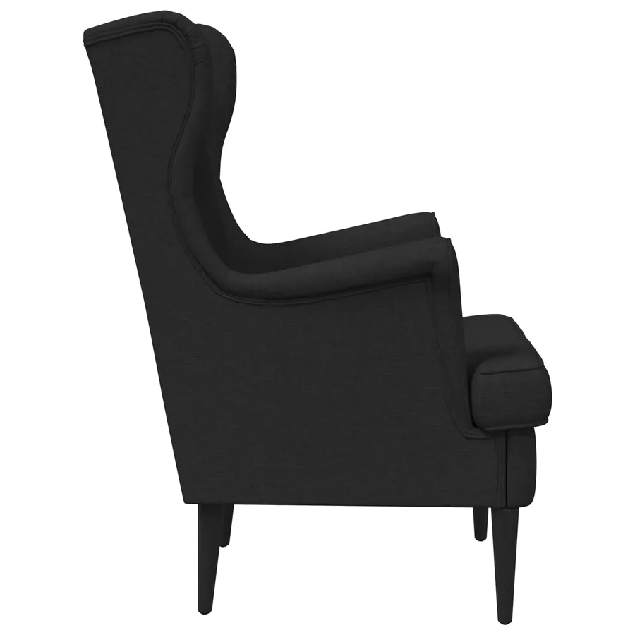 Fauteuil Noir Tissu - 5