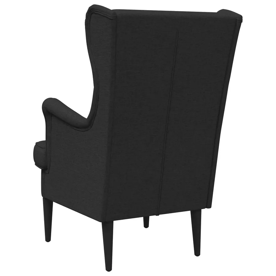 Fauteuil Noir Tissu - 6
