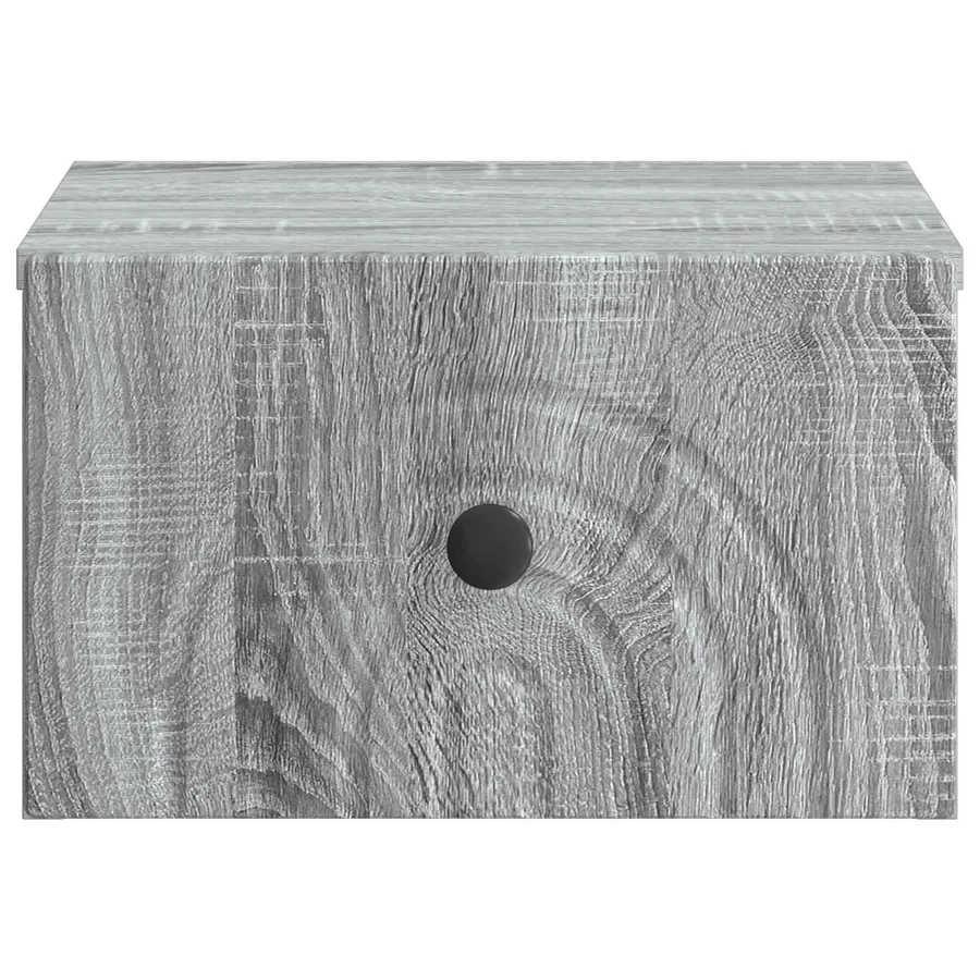 Cabinet de chevet mural Sonoma gris 33 x 34,5 x 20 cm - 5