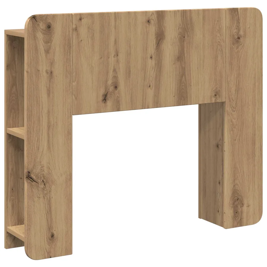 Cabinet de Tête de Lit Chêne artisanal 80 cm Bois d'ingénierie - 2