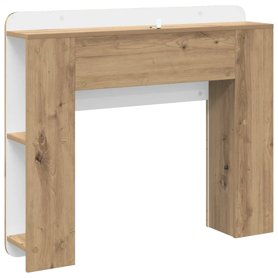 Cabinet de Tête de Lit Chêne artisanal 80 cm Bois d'ingénierie - 7