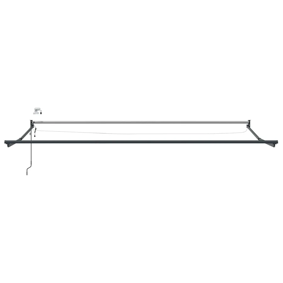Auvent rétractable électrique Bleu et Orange 5 x 3 m - 7