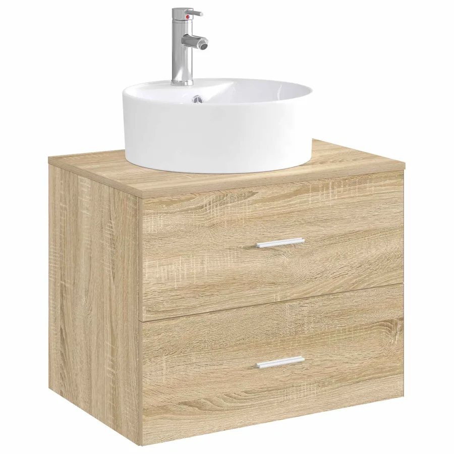 Lavabo de salle de bains Chrome 40,5 x 40,5 x 15 cm métal - 3