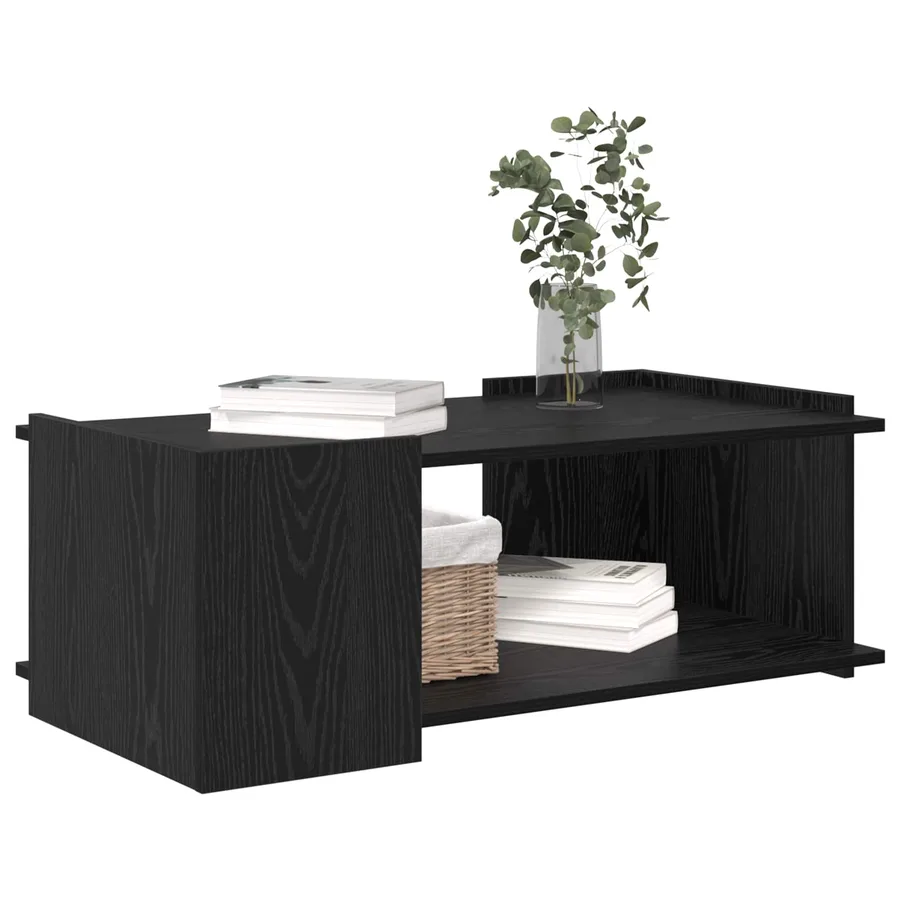 Table basse Chêne noir 90 x 50 x 33 cm Bois d'ingénierie - 3