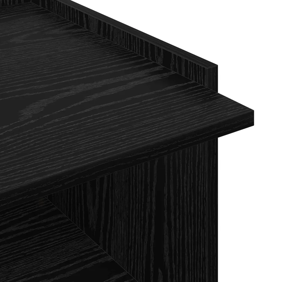 Table basse Chêne noir 90 x 50 x 33 cm Bois d'ingénierie - 8