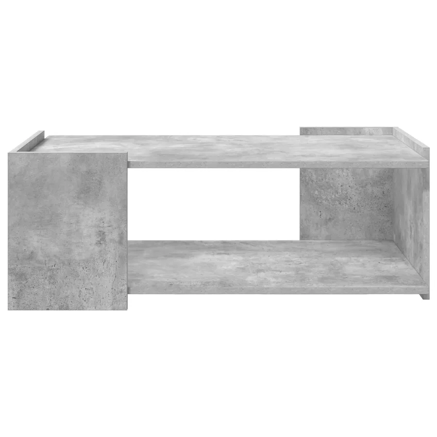 Table basse Gris béton 90 x 50 x 33 cm Bois d'ingénierie - 5
