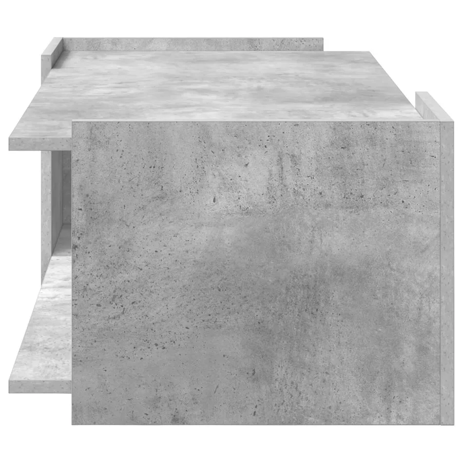 Table basse Gris béton 90 x 50 x 33 cm Bois d'ingénierie - 6