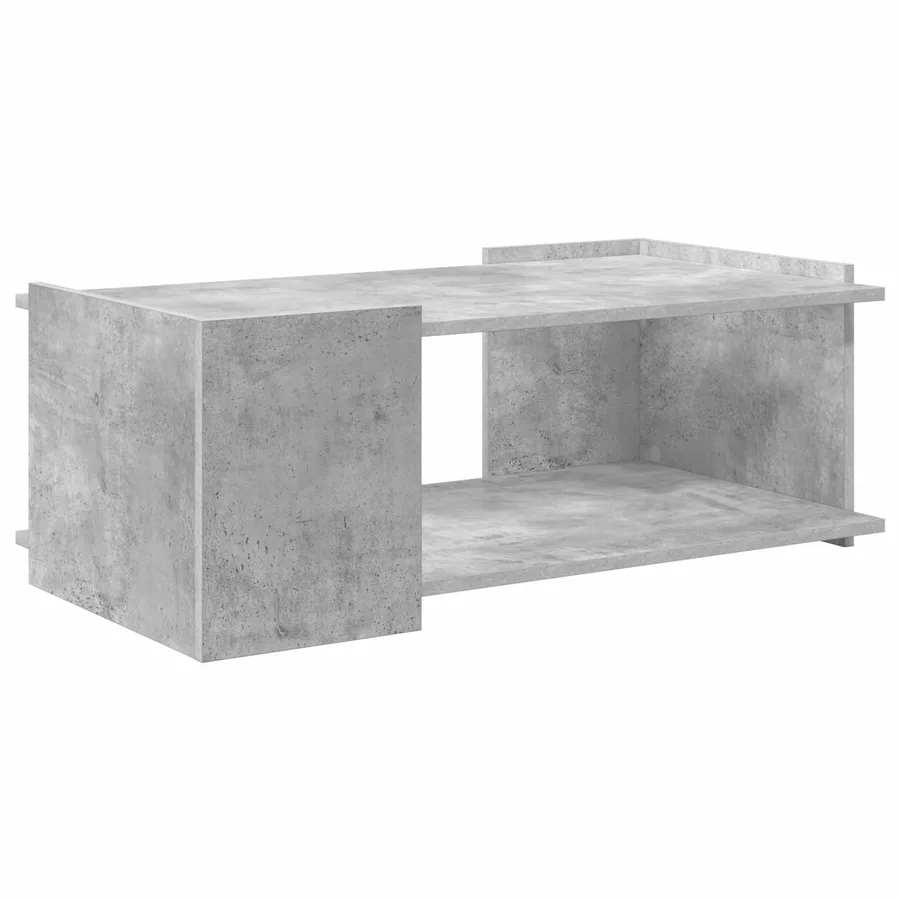 Table basse Gris béton 90 x 50 x 33 cm Bois d'ingénierie - 7