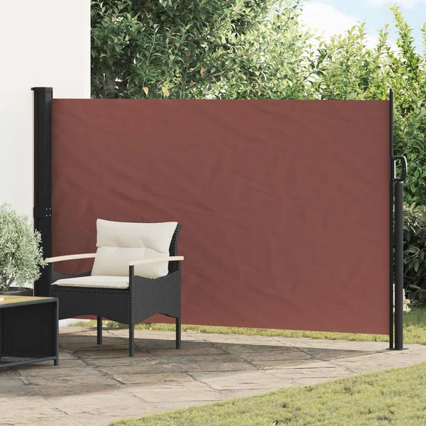 Store latéral rétractable Marron 300 x 170 cm Polyester