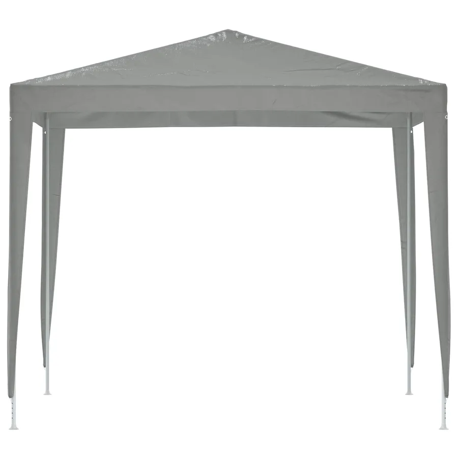 Tente de fête 250 x 250 x 240 cm Gris clair PE et acier - 4