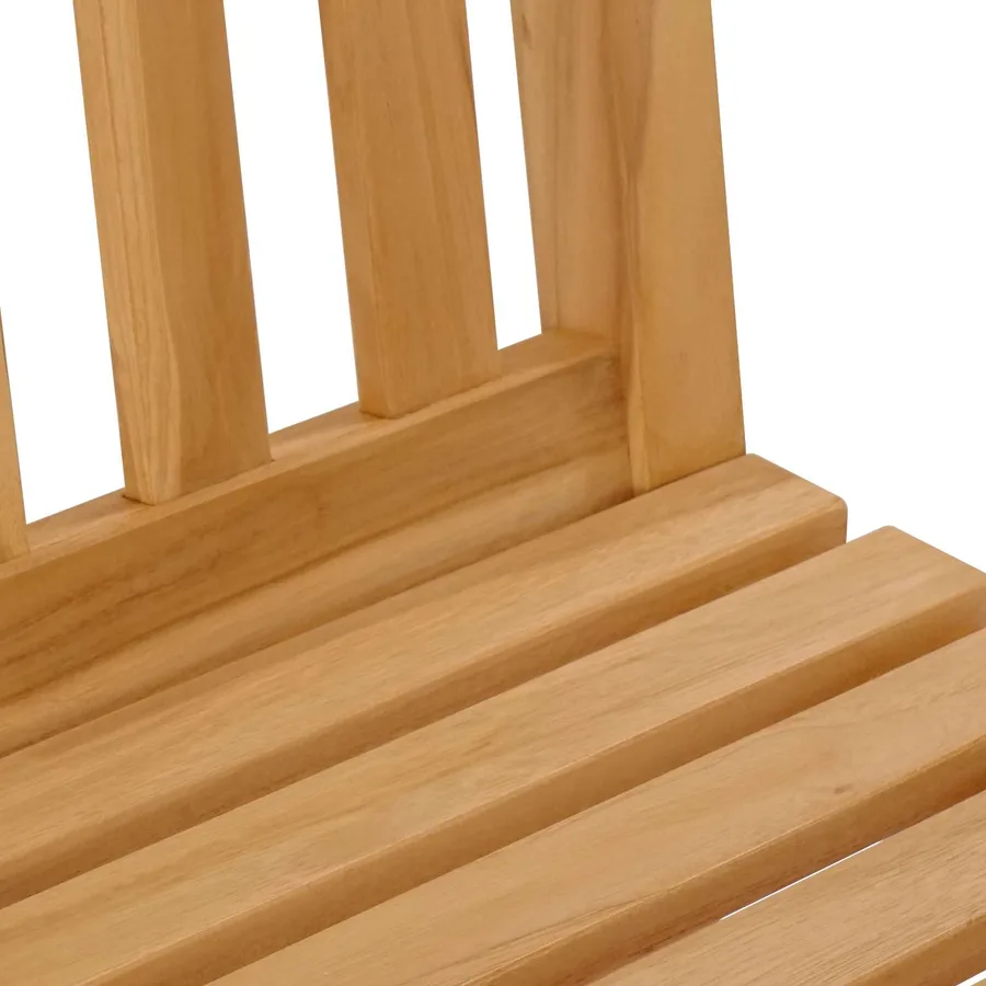 Ensemble de bar extérieur 3 pcs Non traité Bois de teck massif - 7
