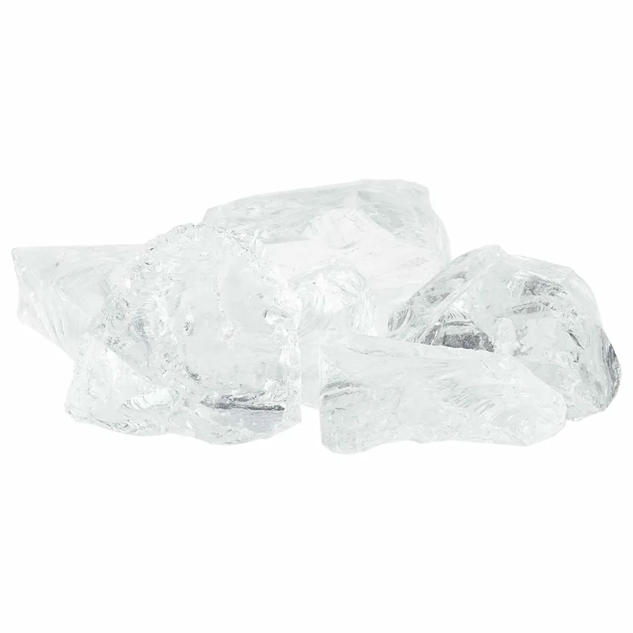 Pierres de Jardin Blanc 12 cm Verre - 2
