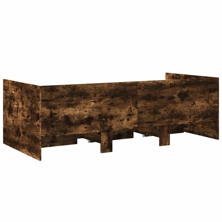 Lit d'appoint avec tiroir Chêne fumé Bois d'ingénierie - 6