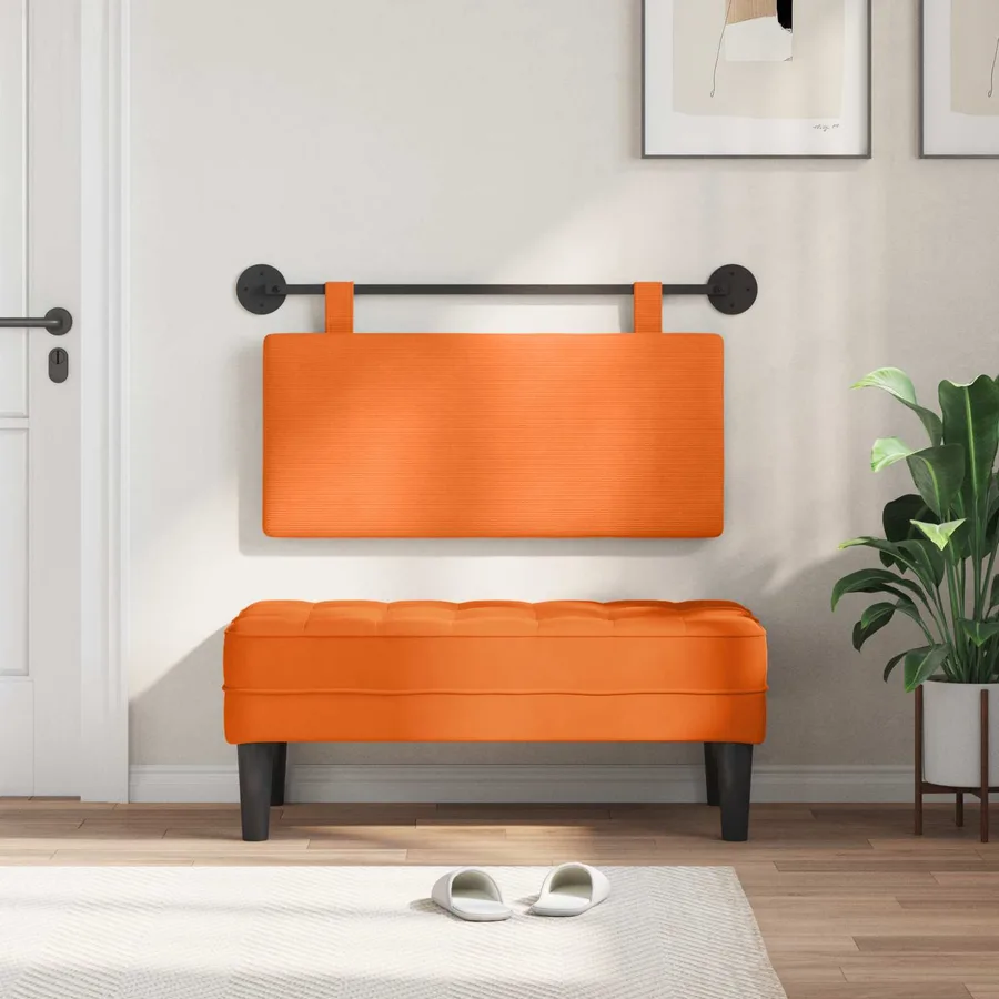 Tête de lit suspendue Tissu en velours côtelé - 3