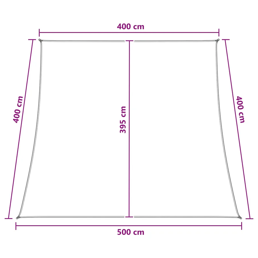 Voile d'ombre Bleu et Blanc 4 / 5 x 4 m HDPE - 8