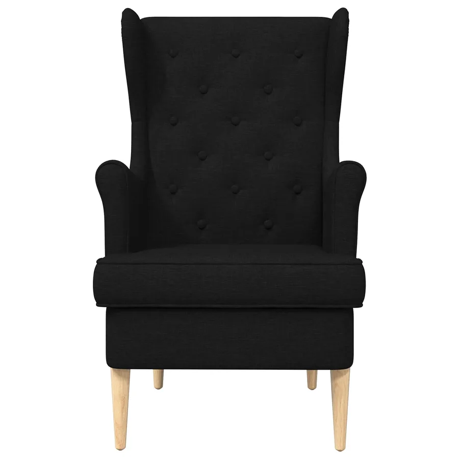 Fauteuil Noir Tissu - 4