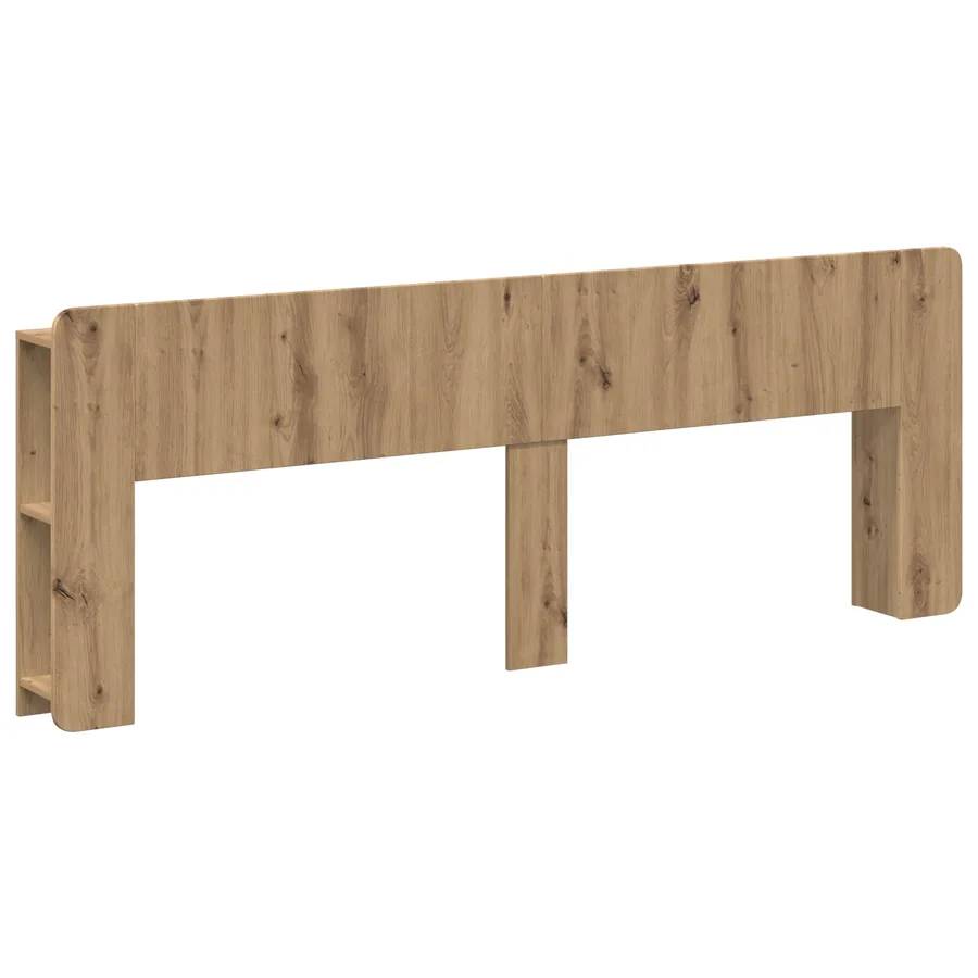 Cabinet de Tête de Lit Chêne artisanal 180 cm Bois d'ingénierie - 2