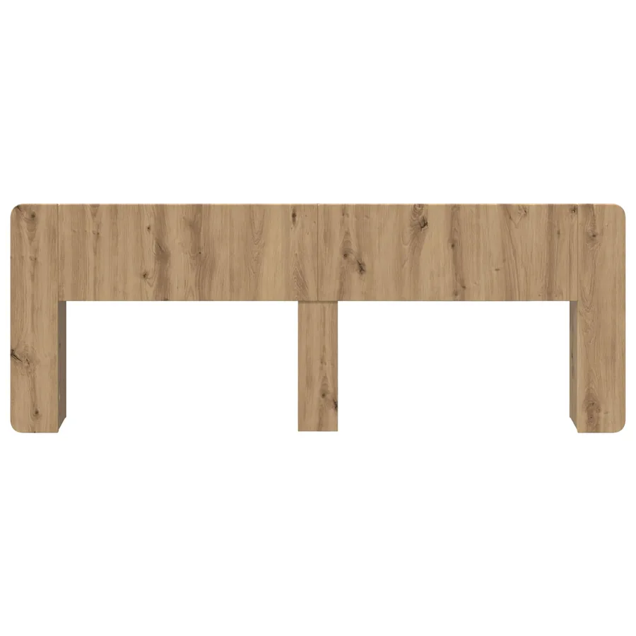 Cabinet de Tête de Lit Chêne artisanal 180 cm Bois d'ingénierie - 5