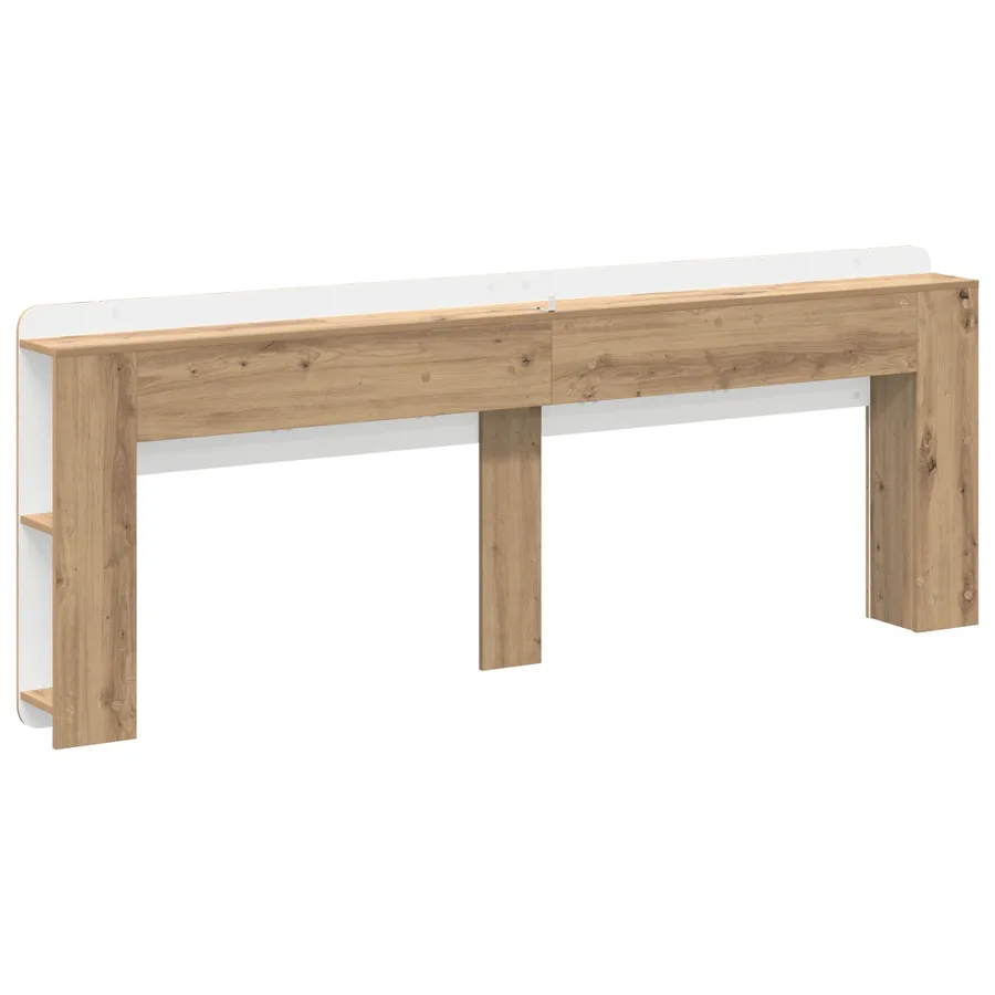 Cabinet de Tête de Lit Chêne artisanal 180 cm Bois d'ingénierie - 7