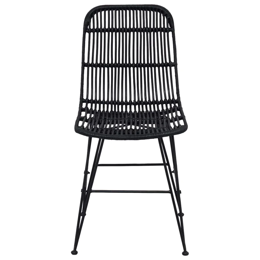 Chaise de salle à manger 2 pcs Noir 41 x 55 x 85 cm - 5