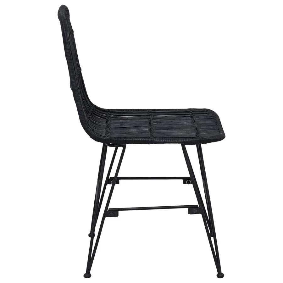 Chaise de salle à manger 2 pcs Noir 41 x 55 x 85 cm - 6