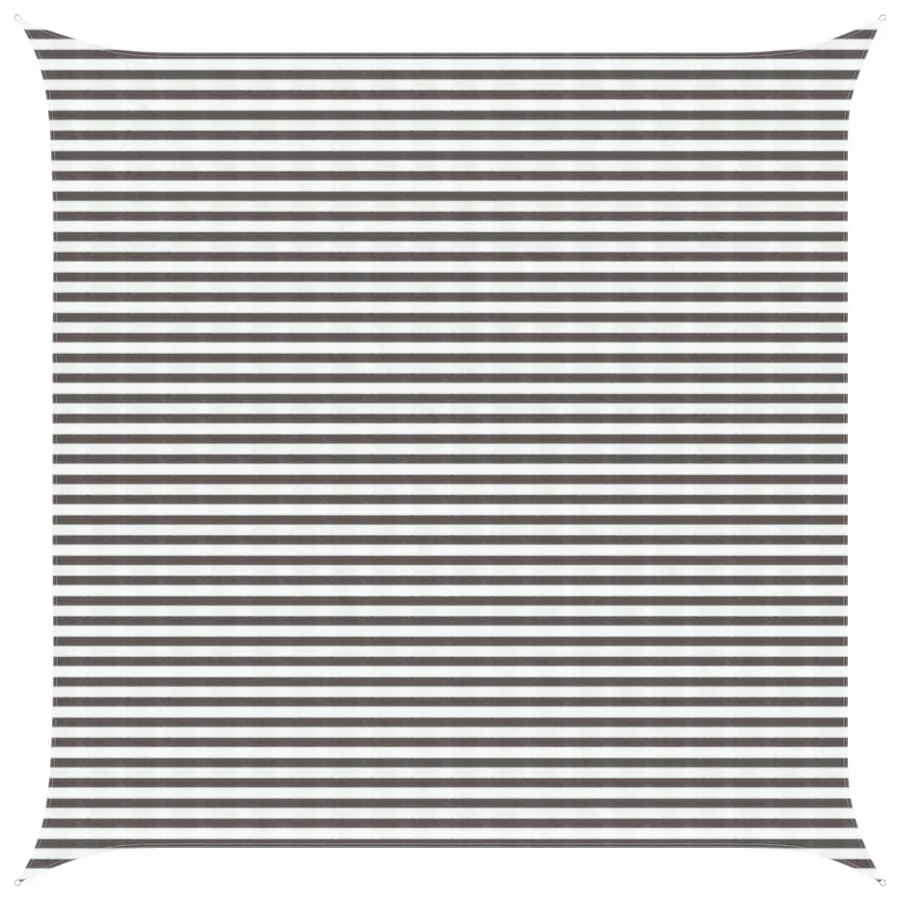 Voile d'ombre Gris clair et blanc 4,5 x 4,5 m HDPE