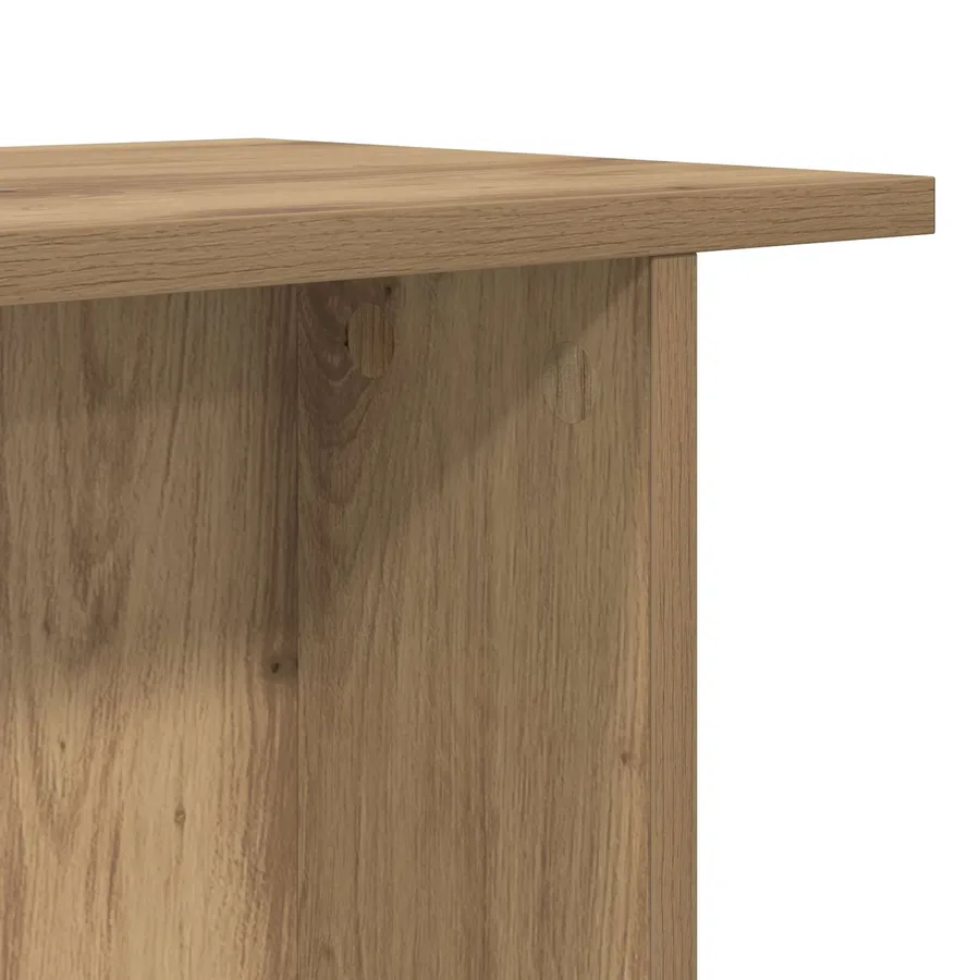 Table basse Chêne artisanal 40 x 30 x 49 cm Bois d'ingénierie - 7