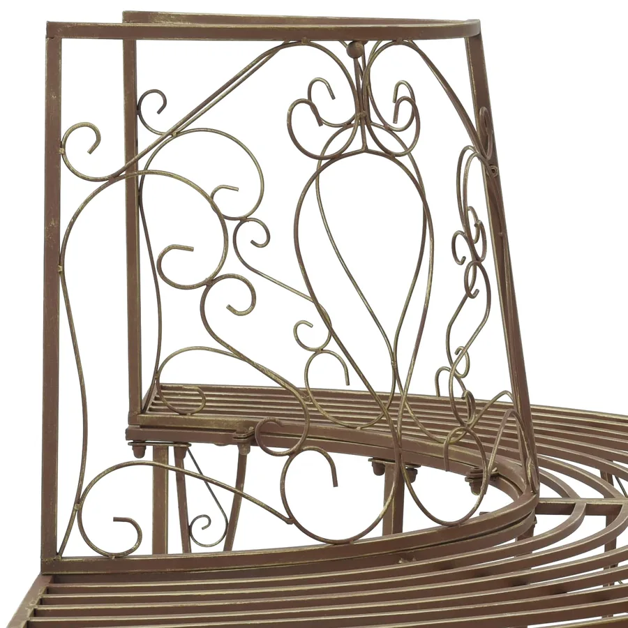 Banc d'Arbre 4-Nombre de places 160 x 80 x 89 cm Acier - 5