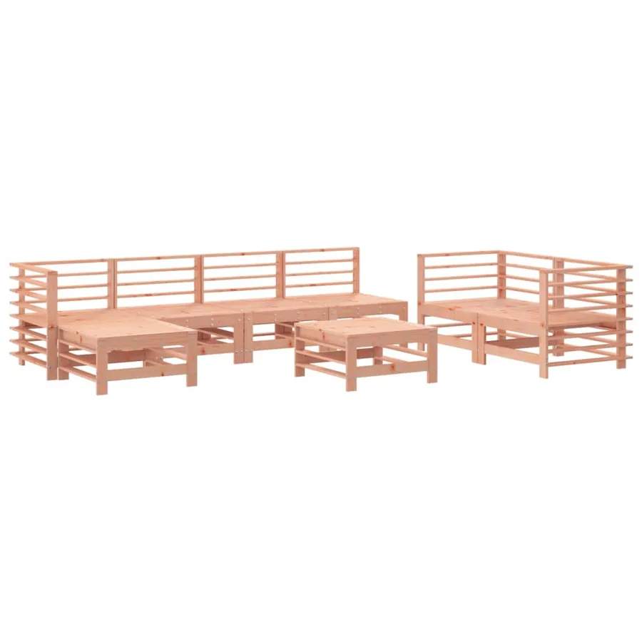 Salon de jardin 8 pcs bois massif douglas - 2