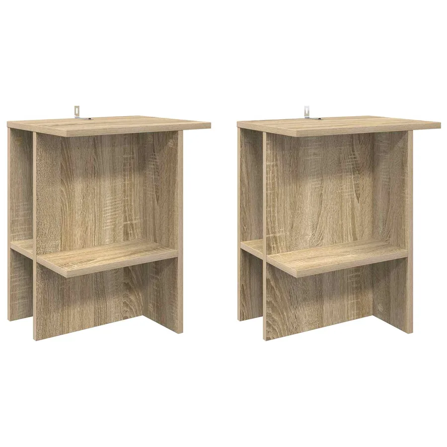 Table basse 2 pcs Chêne Sonoma 40 x 30 x 49 cm - 2