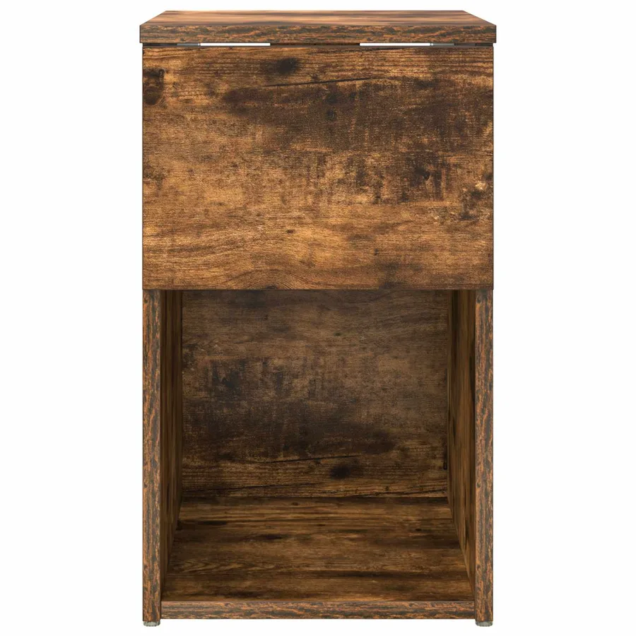 Armoire de lit Chêne fumé 29 x 31,5 x 49 cm Bois d'ingénierie - 6