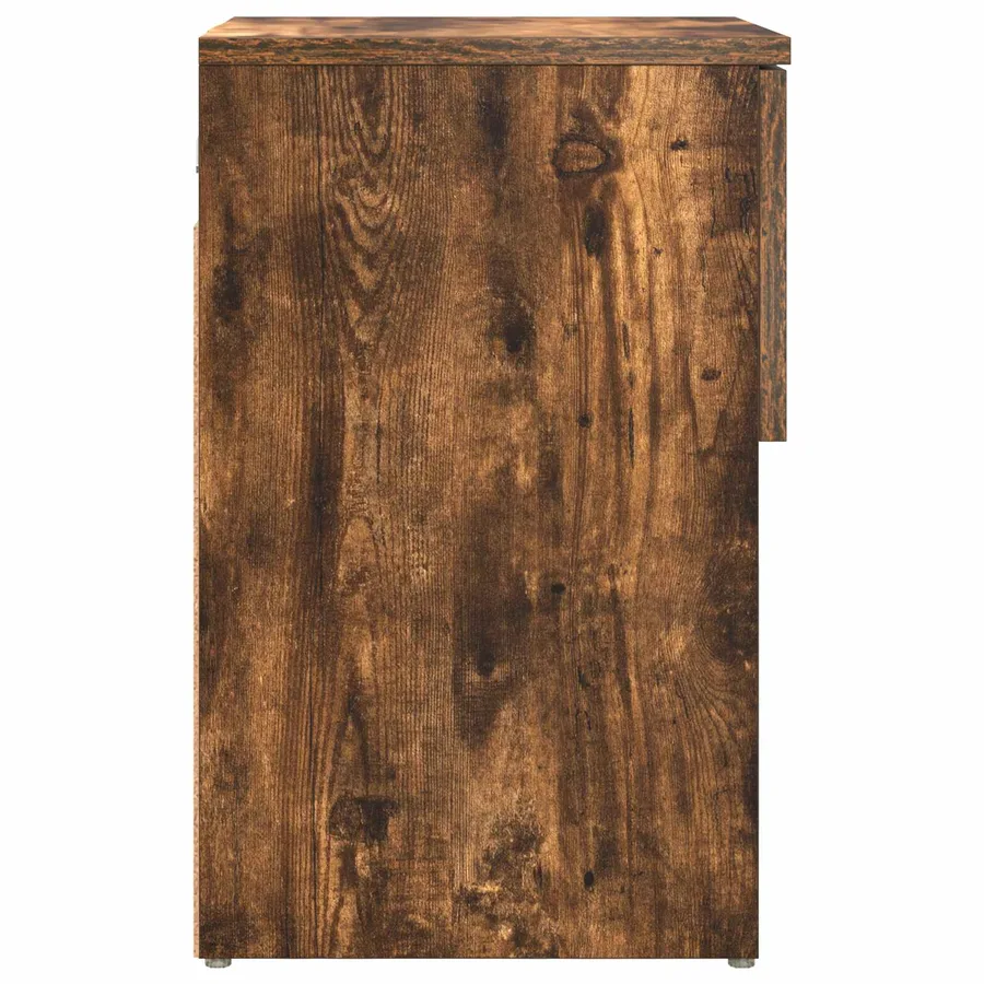 Armoire de lit Chêne fumé 29 x 31,5 x 49 cm Bois d'ingénierie - 7