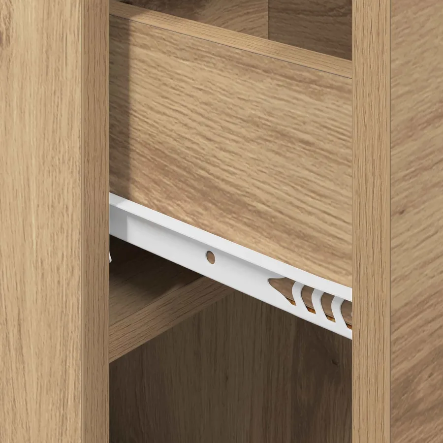 Armoire de lit Chêne artisanal 29 x 31,5 x 49 cm - 10
