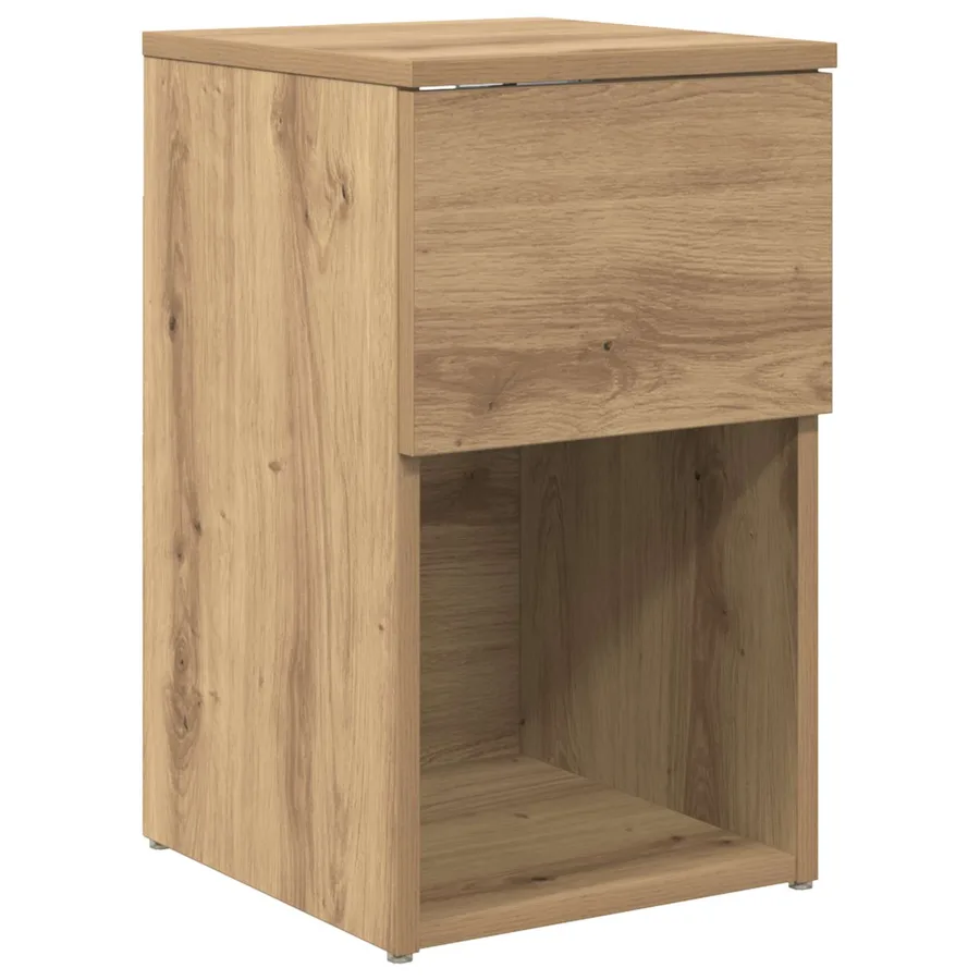 Armoire de lit Chêne artisanal 29 x 31,5 x 49 cm - 2