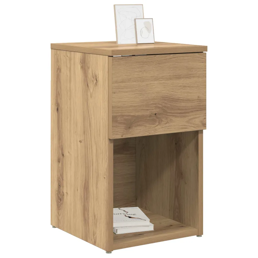 Armoire de lit Chêne artisanal 29 x 31,5 x 49 cm - 3